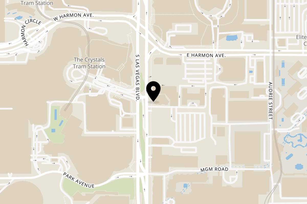 Map showing the location of How Ya Dough'n Pizza Las Vegas on 3747 S Las Vegas Blvd #310 in Las Vegas